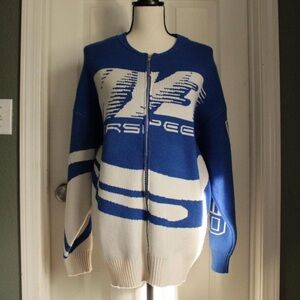 Aelfric Eden Blue and White Knit Sweater